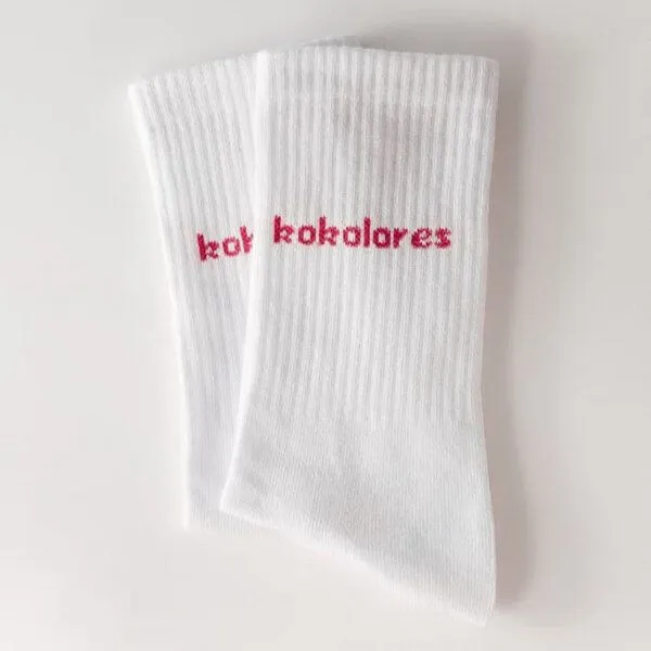 arrel arrel kokolores Statement Socken, Weiß/rot(weiß), – Produktbild 1 von 1