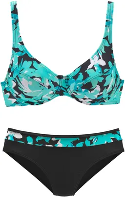 petite fleur by Lascana Bügel-Bikini türkis-bedruckt – Produktbild 1 von 1