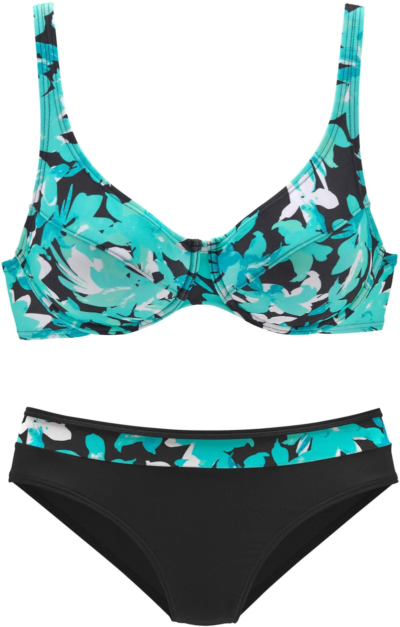 petite fleur by Lascana Bügel-Bikini türkis-bedruckt, Türkis-bedruckt, – Produktbild 1 von 1