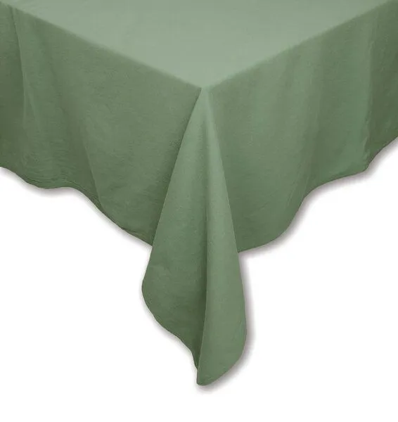 jilda-tex jilda-tex Tischdecke Renforce 100% Bio-Baumwolle Uni MADE IN GREEN, Salbeigrün, – Produktbild 1 von 2