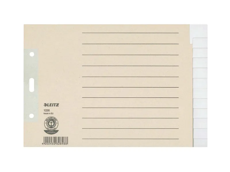 Leitz Leitz Register aus Tauenpapier blanko, 240 x 160 mm – Produktbild 2 von 3