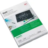 GBC 100 Folientaschen A4 75µ matt – Produktbild 1 von 1