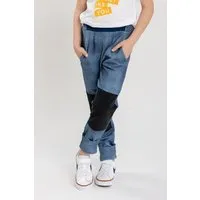 Babbily Babbily Bequeme Schlupfhose im Jeans-Look mit verstärkten Knien – Produktbild 1 von 1