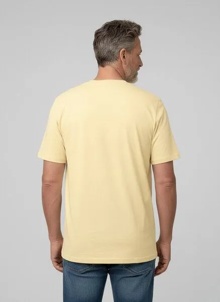 UNIPOLAR UNIPOLAR Basic T-Shirt Modell: Creative, Viva yellow (gelb), – Produktbild 2 von 2