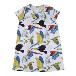 Walkiddy Bio-Baumwollkleid Blau mit Vogelmotiv (GOTS-zertifiziert) für Kleinkinder – Walkiddy – Produktbild 1 von 1