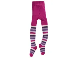 grödo Kinder Strumpfhose Vollfrottee beere-geringelt Gr. 7-8 – Produktbild 1 von 1