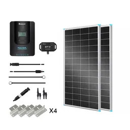 Renogy DE 400W monokristallines Solaranlage Premium mit Rover 40A Laderegler - inkl. 0% MwSt. / 2 * 200W Solarmodul – Produktbild 1 von 1