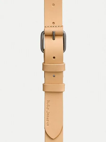 Nudie Jeans Nudie Jeans Dwayne Leather Belt, Natural, – Produktbild 2 von 2