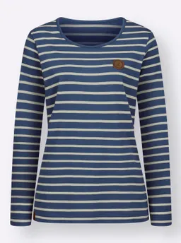 Witt Ringelshirt jeansblau-ecru-gestreift – Produktbild 1 von 1
