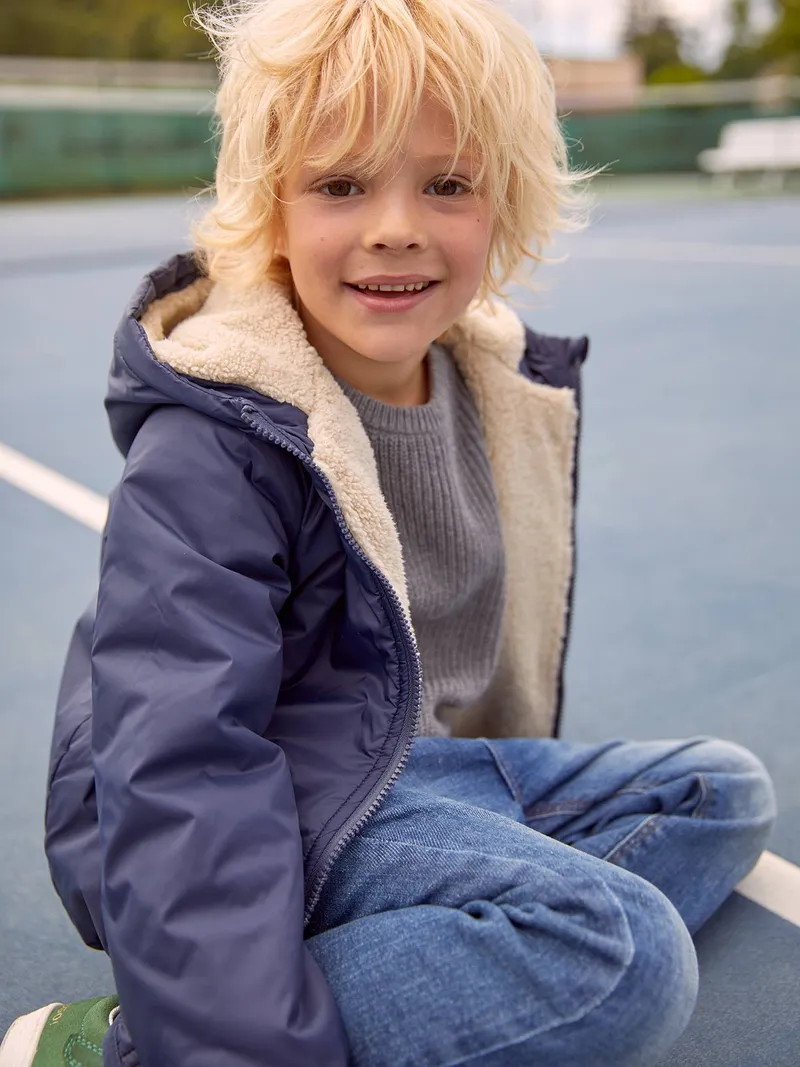 Vertbaudet Vertbaudet Jungen 3-in-1-Jacke mit Polyester, Khaki, – Produktbild 4 von 4