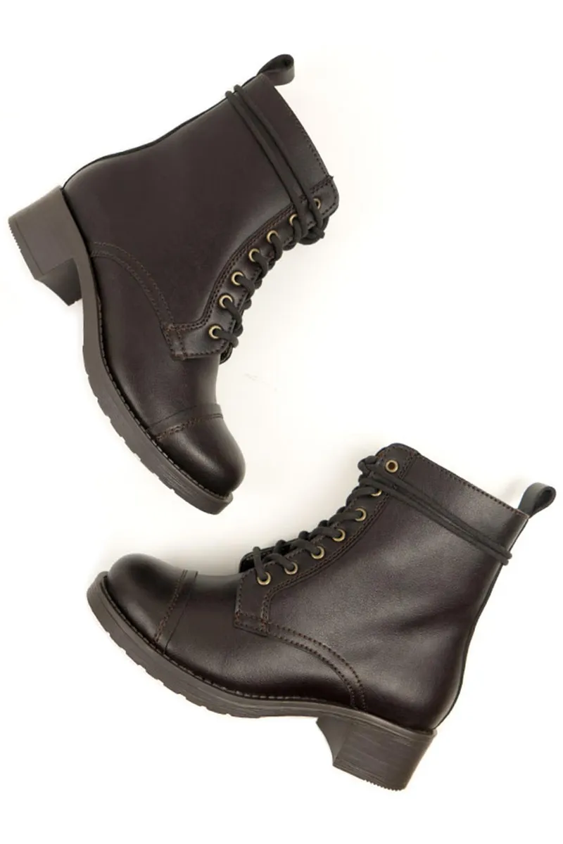 Will's Vegan Store Will's Vegan Store Damen vegan Stiefel Aviator 2 Dunkelbraun, Braun, – Produktbild 1 von 1