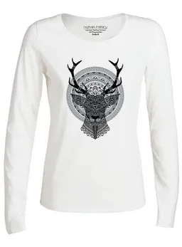 Human Family Human Family Damen Longsleeve "Have Fun Deer" – Produktbild 1 von 1