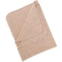 Engel natur Engel Natur Babydecke mit Muschelkante Bio-Merinowolle Fleece melange-sand Maße 80 x 100 cm – Produktbild 1 von 1