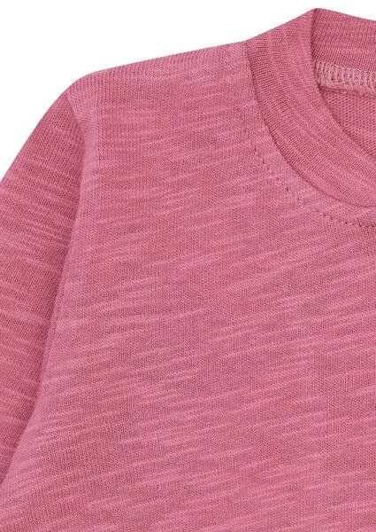 loud + proud loud + proud Babys & Kinder Collegejacke Slub Jersey, GOTS zertifiziert, Rouge(pink), – Produktbild 1 von 2