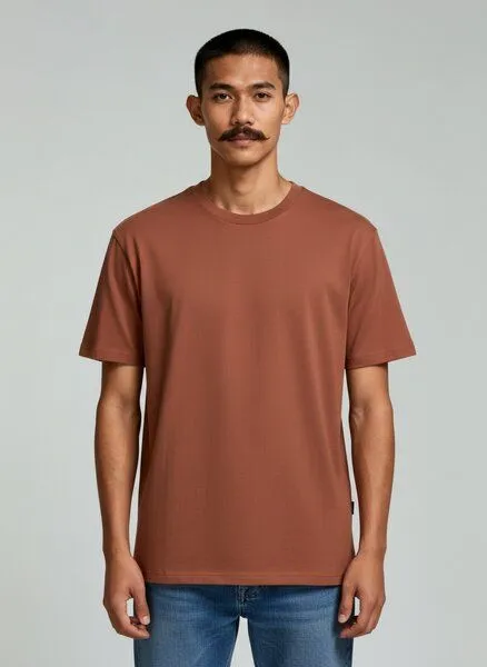 UNIPOLAR UNIPOLAR Basic T-Shirt Modell: Creative, Heritage brown (rot), – Produktbild 1 von 1
