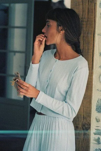 Nénés Nénés Baumwoll-Strickjacke – Maud, Grün, – Produktbild 1 von 4