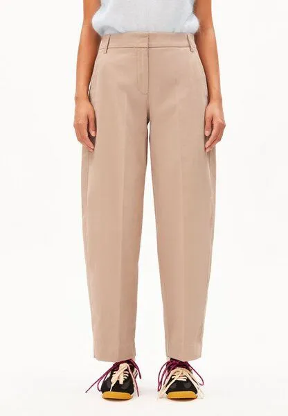 ARMEDANGELS ARMEDANGELS BARREL TWILL Damen Webhose aus Bio-Baumwoll Mix, True camel, – Produktbild 1 von 4