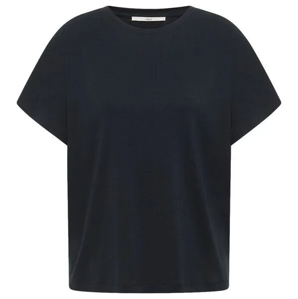 LANIUS LANIUS T-Shirt mit überschnittenen Schultern, Onyx, – Produktbild 1 von 4