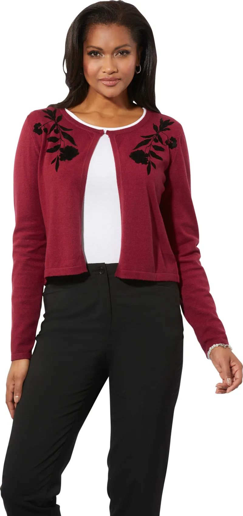 Witt Cardigan, Dunkelrot, – Produktbild 2 von 2