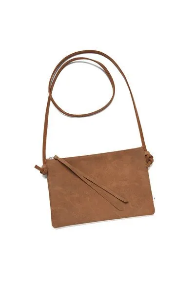 ELEKTROPULLI ELEKTROPULLI Lederhandtasche ELLA mit zwei Fächern, Braun, – Produktbild 2 von 4