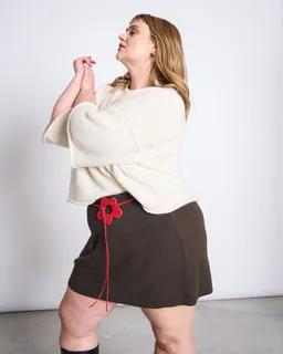 JAN N JUNE JAN 'N JUNE Damen vegan Strickrock Mini Vando Brown – Produktbild 1 von 1
