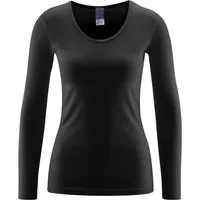 Living Crafts LIVING CRAFTS - Damen Langarm-Unterhemd - Schwarz (100% Bio-Baumwolle), Nachhaltige Mode, Bio Bekleidung – Produktbild 1 von 1
