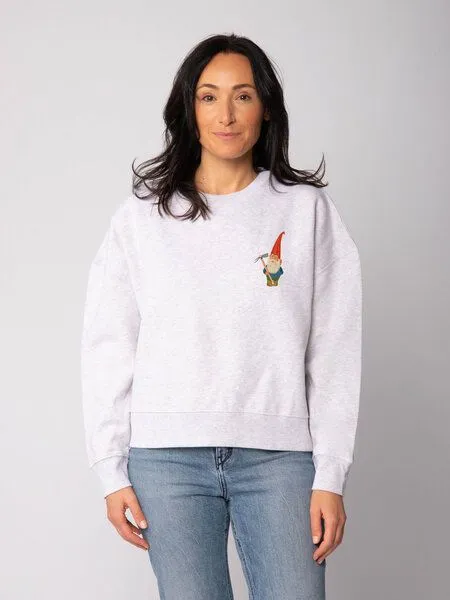 watapparel watapparel Sweatshirt Frauen Gartenzwerg, Cool heather grey, – Produktbild 2 von 2