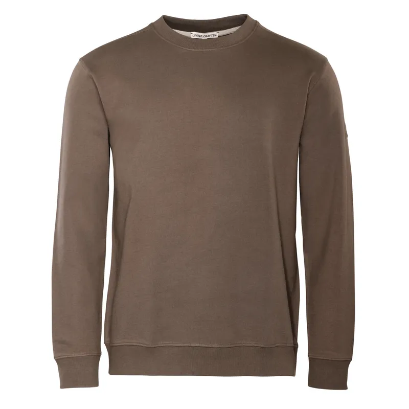 Living Crafts Living Crafts - Herren Pullover - (100% Bio-Baumwolle), Braun, – Produktbild 6 von 8