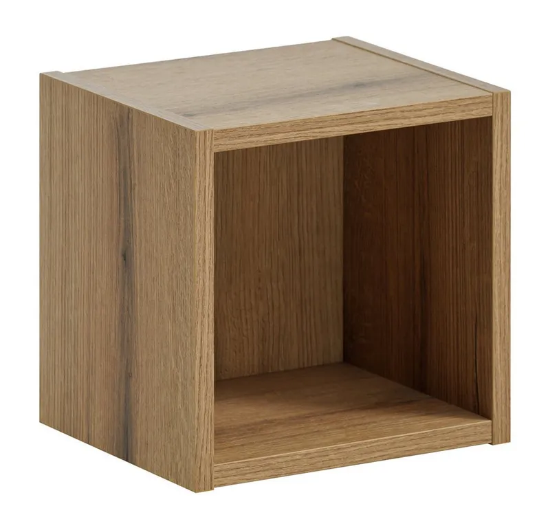 Lomadox Hochschrank NEWPORT-56-WHITE Weiß Rillen 30 cm breit Fach in Eiche Dekor grifflos Softclose Türen, Weiß, – Produktbild 5 von 5