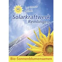Bio Samentütchen 'Sonnenblume' mit 1-4 farbigem individuellem Aufdruck – Produktbild 1 von 1