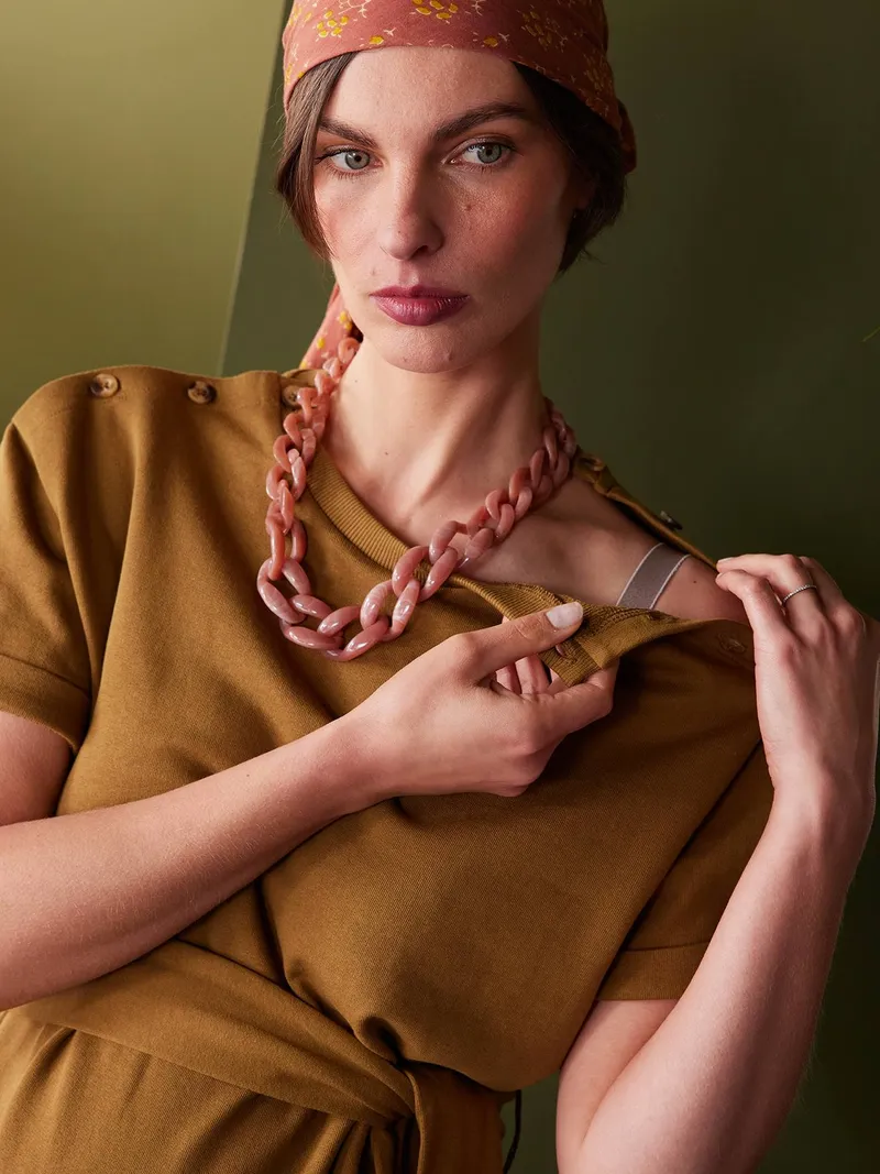 Envie De Fraise Sweatkleid für Schwangerschaft & Stillzeit ENVIE DE FRAISE, Olivgrün, – Produktbild 4 von 4