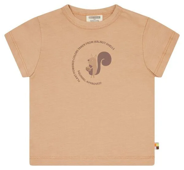 loud + proud loud + proud Babys & Kinder T-Shirt mit Pflanzenfarben gefärbt, GOTS zertifiziertert, Walnut(braun), – Produktbild 1 von 3