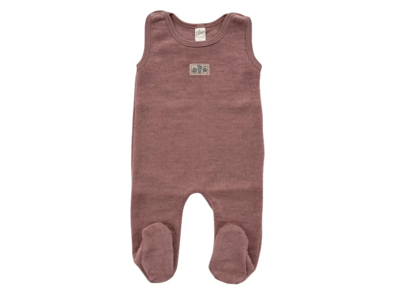 Lilano Lilano Baby Strampler mit Fuß Bio-Merinowolle Wollplüsch mauve Gr.56, Rosa, – Produktbild 1 von 1