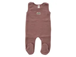 Lilano Lilano Baby Strampler mit Fuß Bio-Merinowolle Wollplüsch mauve Gr.68 – Produktbild 1 von 1