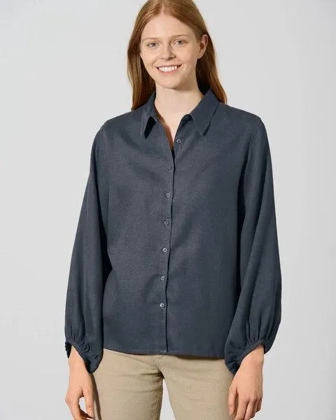 HempAge HempAge Hanf Bluse, Dark (blau), – Produktbild 2 von 2