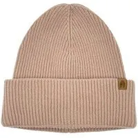 Kopyto Kopyto ANTILOPE - Mütze mit hohem Rippstrickbund aus plüschiger 100% Merinowolle RWS-zertifiziert, Hellbraun, – Produktbild 1 von 1