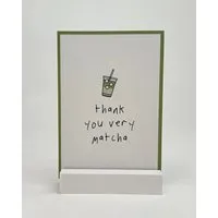 ettics STUDIO postkarte ettics STUDIO - thank you very matcha – Produktbild 1 von 1