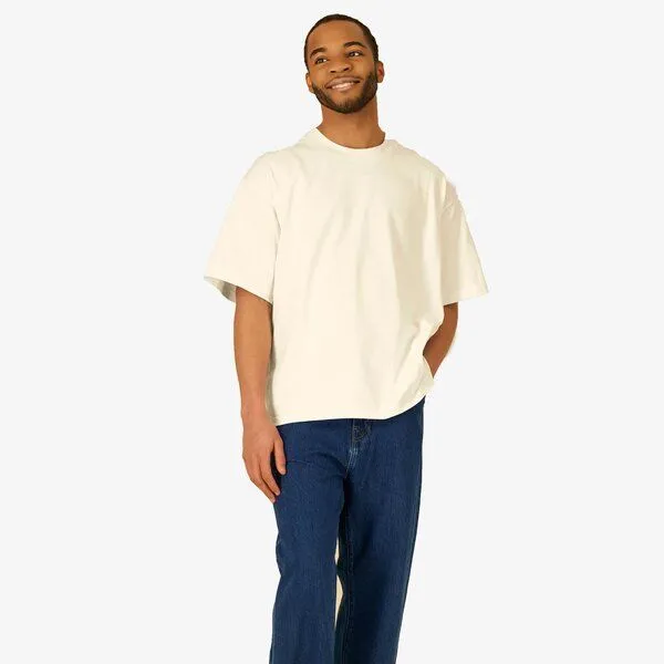 YTWOO YTWOO Heavy Weight Boxy T-Shirt, Cream, – Produktbild 1 von 3