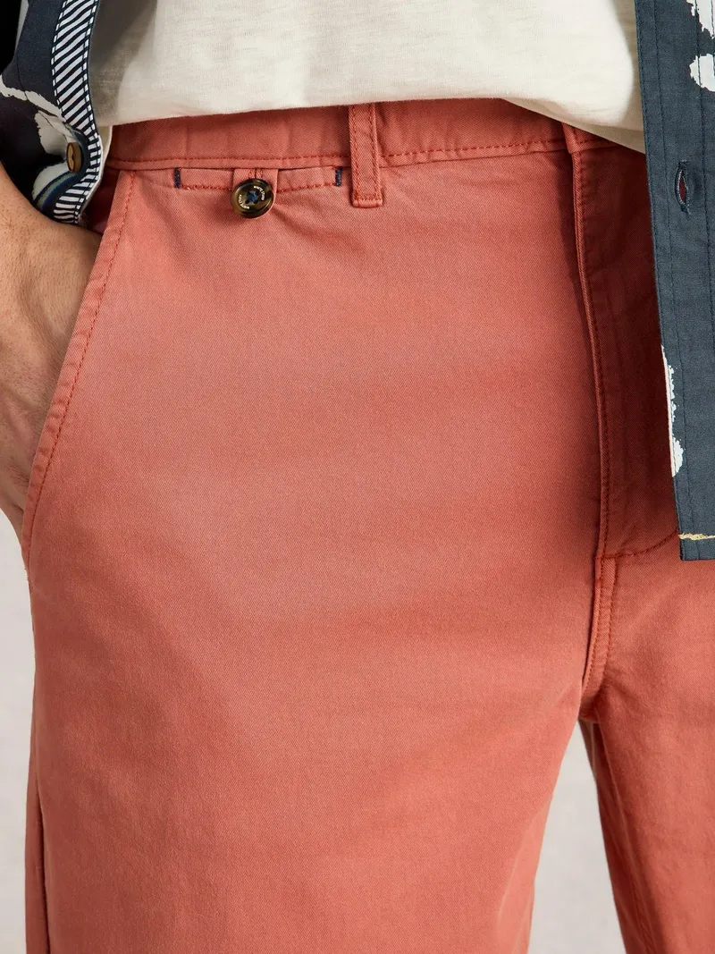White Stuff Pantalon Chino Sutton En Coton Biologique - 36/R, Rosa, – Produktbild 3 von 4
