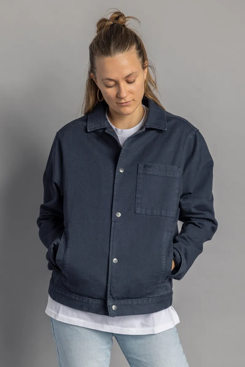 DIRTS DIRTS Herren vegan Denim Jacket Unisex Navy, Extra dunkelblau, – Produktbild 2 von 2