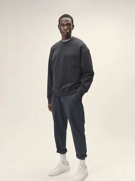 WOTE WOTE Sweatshirt Oversized aus Bio-Baumwolle, Anthrazit, – Produktbild 1 von 3