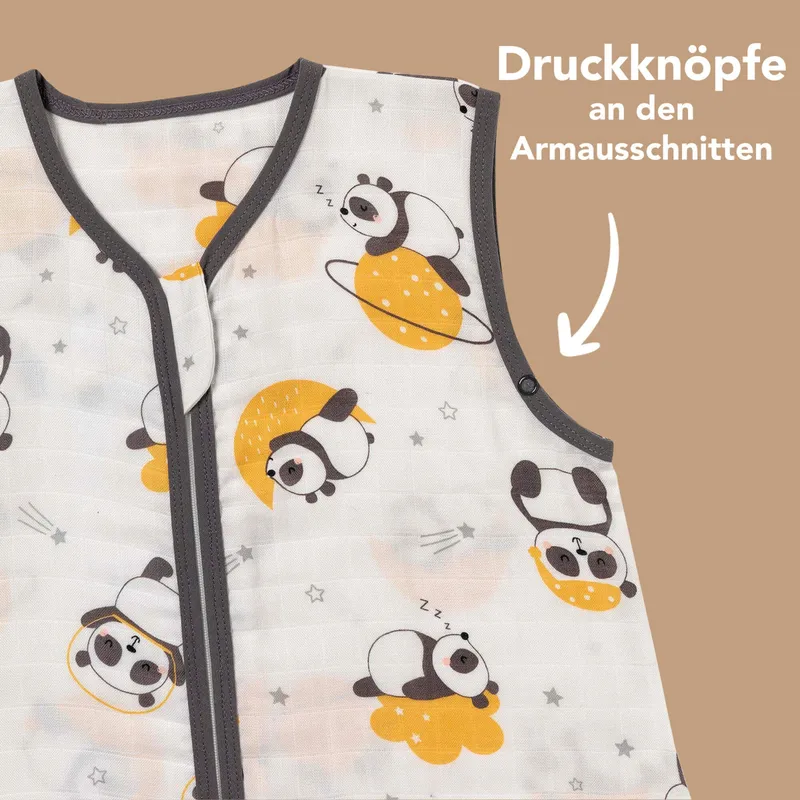 schlummersack schlummersack Schlafsack mit Füßen 0.5 Tog, Gelb, – Produktbild 3 von 8