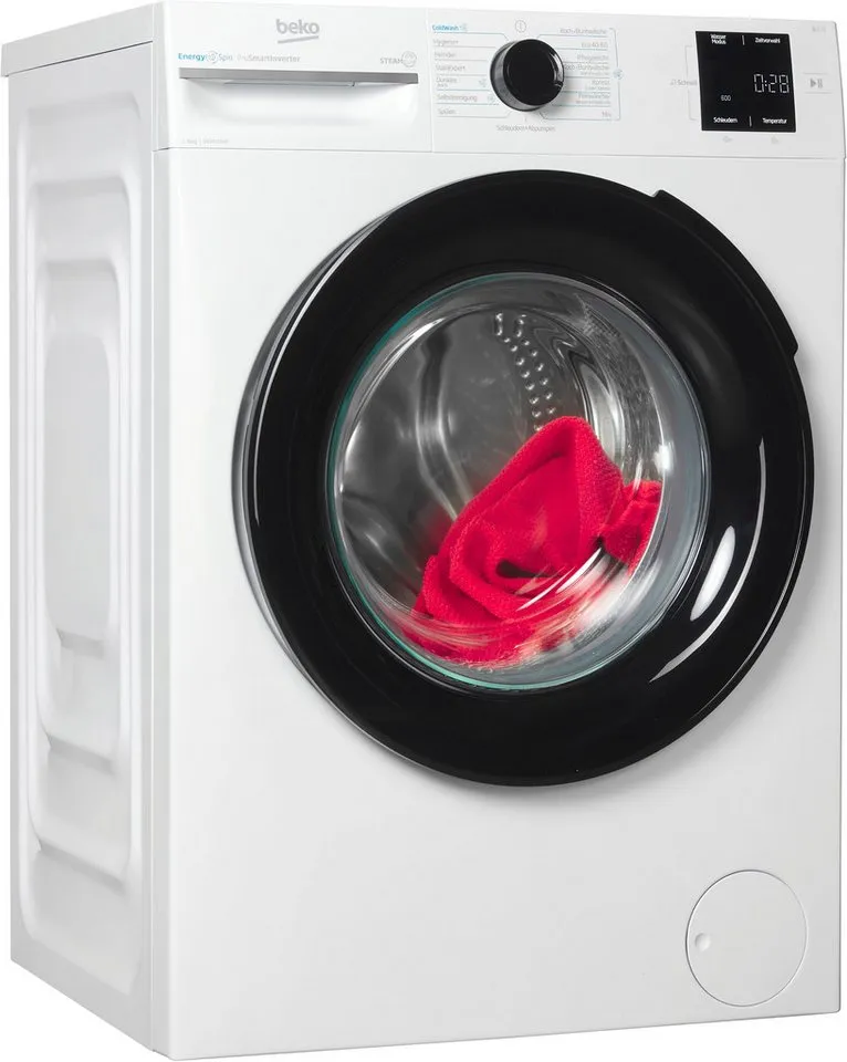 Beko Beko BM3WFU3841X, Weiß, – Produktbild 3 von 6
