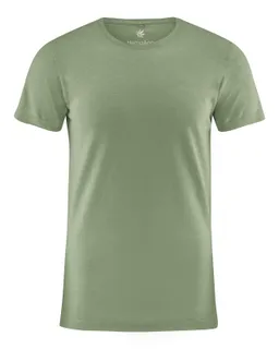 HempAge Hempage Herren vegan T-Shirt Slim Fit Kaktusgrün – Produktbild 1 von 1