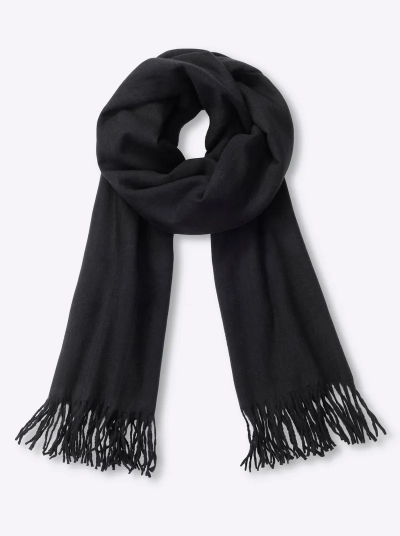 heine Schal schwarz, Schwarz, – Produktbild 1 von 1