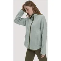 hessnatur hessnatur Fleece Jacke Relaxed ACTIVE LIGHT aus Bio-Baumwolle, Mattgrün, – Produktbild 1 von 1