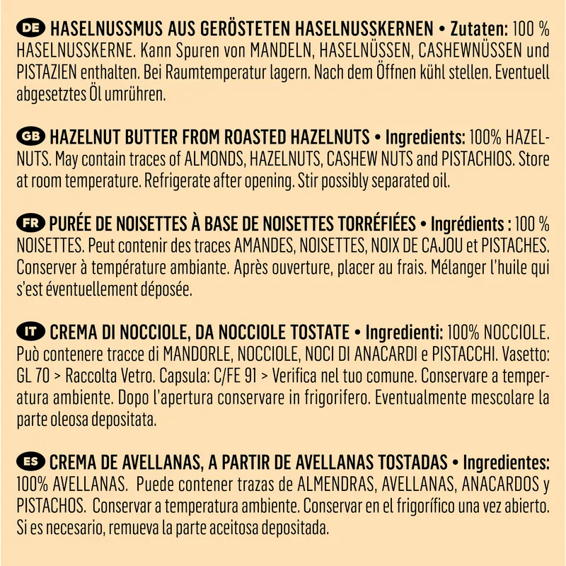 KoRo Haselnussmus 500 g – Produktbild 1 von 5