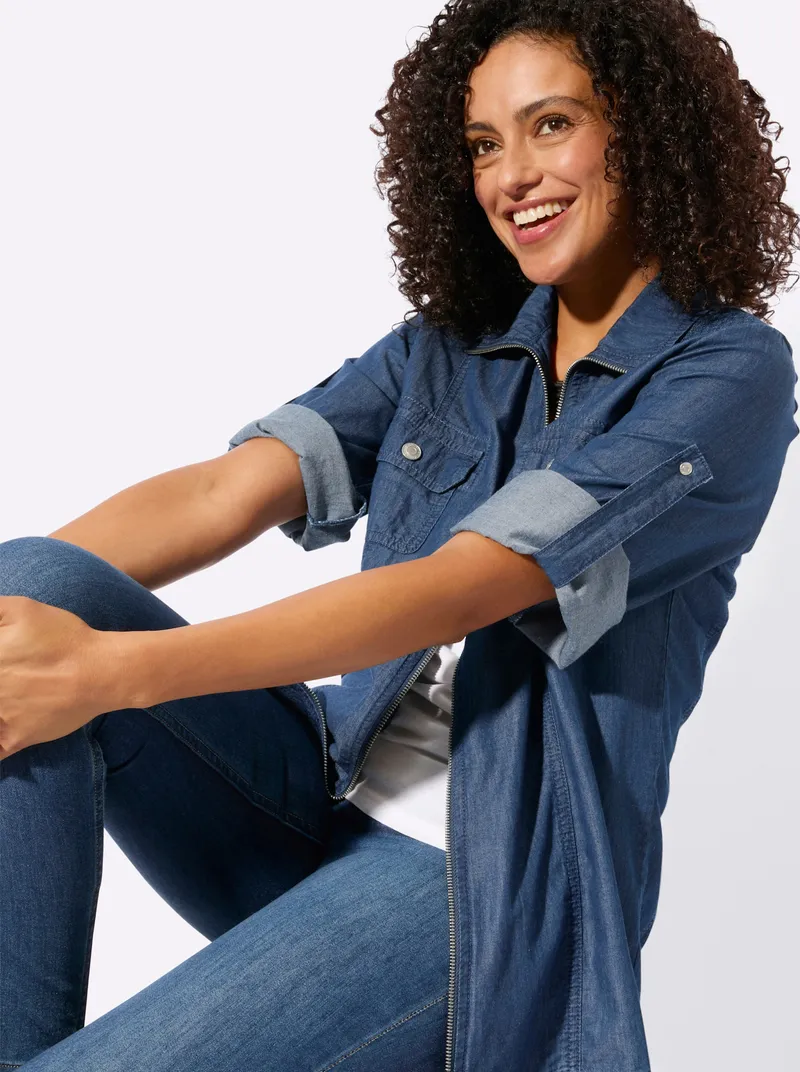 Witt Blusenjacke blue-stone-washed, Blue-stone-washed, – Produktbild 2 von 2