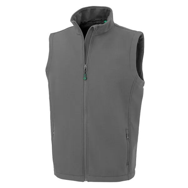 Result Genuine Recycled Result Genuine Recycled Herren Men Bodywarmer Weste Atmungsaktiv Wasserabweisend recycelt, Grau (workguard), – Produktbild 1 von 3
