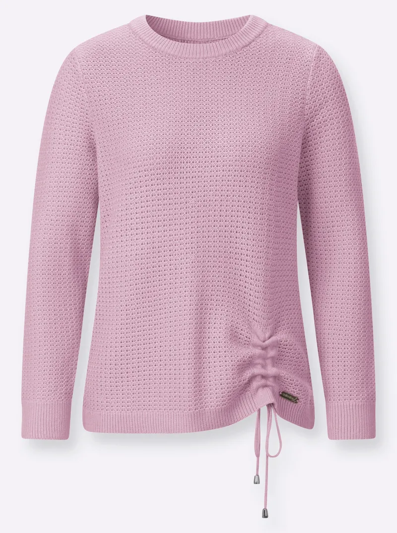 Witt Rundhalspullover rosé, Rosé, – Produktbild 2 von 2